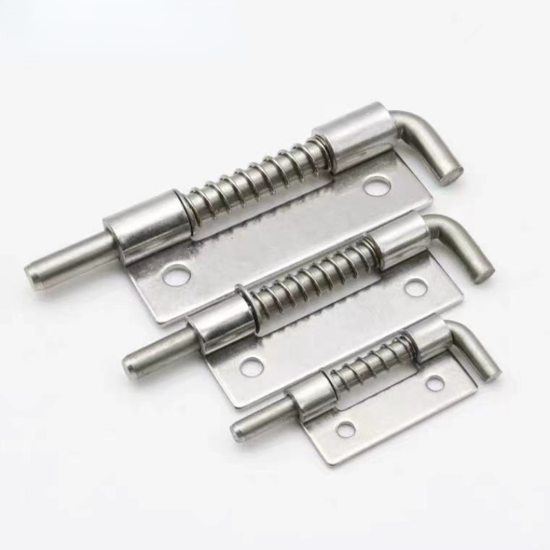 Barrel Bolt Slide - 304ステンレス鋼のドアラッチ,シルバーカラー,スライドロック,ボルトラッチ,フック用ラッチ,安全ロックラッチ,スプリングバレル,1個