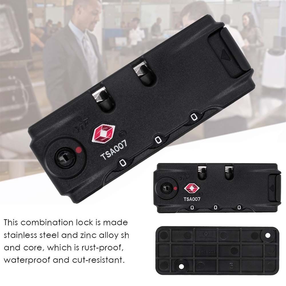 Cabinet Lock Key - Tsa 3桁のパスワードロック、セキュリティロック、スーツケース、荷物コード、キャビネットロッカー、南京錠、トラベルバッグ