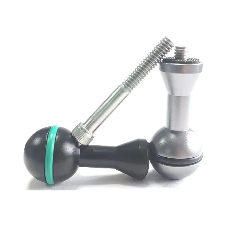 Joint Connector Bracket - アルミニウム製1インチボールジョイントダイビングライトアームブラケットマウント、カメラ用水中トレイ延長、写真撮影、ビデオ撮影用アクセサリー