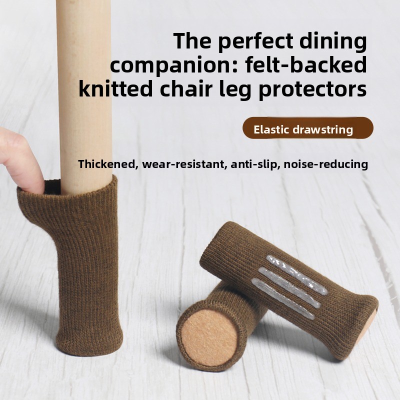 Furniture Hardware Brackets - 16個の厚手のフェルト製椅子脚キャップ、耐摩耗性テーブル＆椅子脚プロテクター、傷防止フロアスツールフットカバー