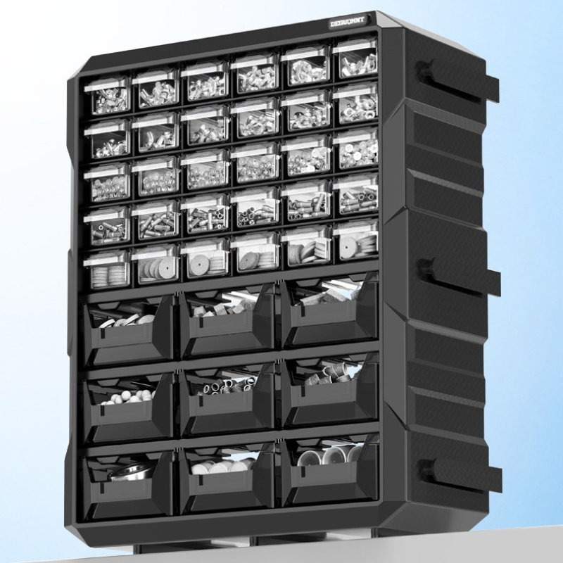 Furniture And Hardware Supplies - 積み重ね可能な組み合わせパーツオーガナイザー（引き出し付き）、ハードウェアツールやクラフト用品用の透明プラスチック収納ケース JT40