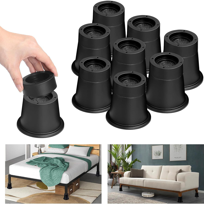 4個セット 頑丈な家具ライザー 丸型ゴム製ソファライザー 最 - Furniture Hardware Brackets のレビューと価格