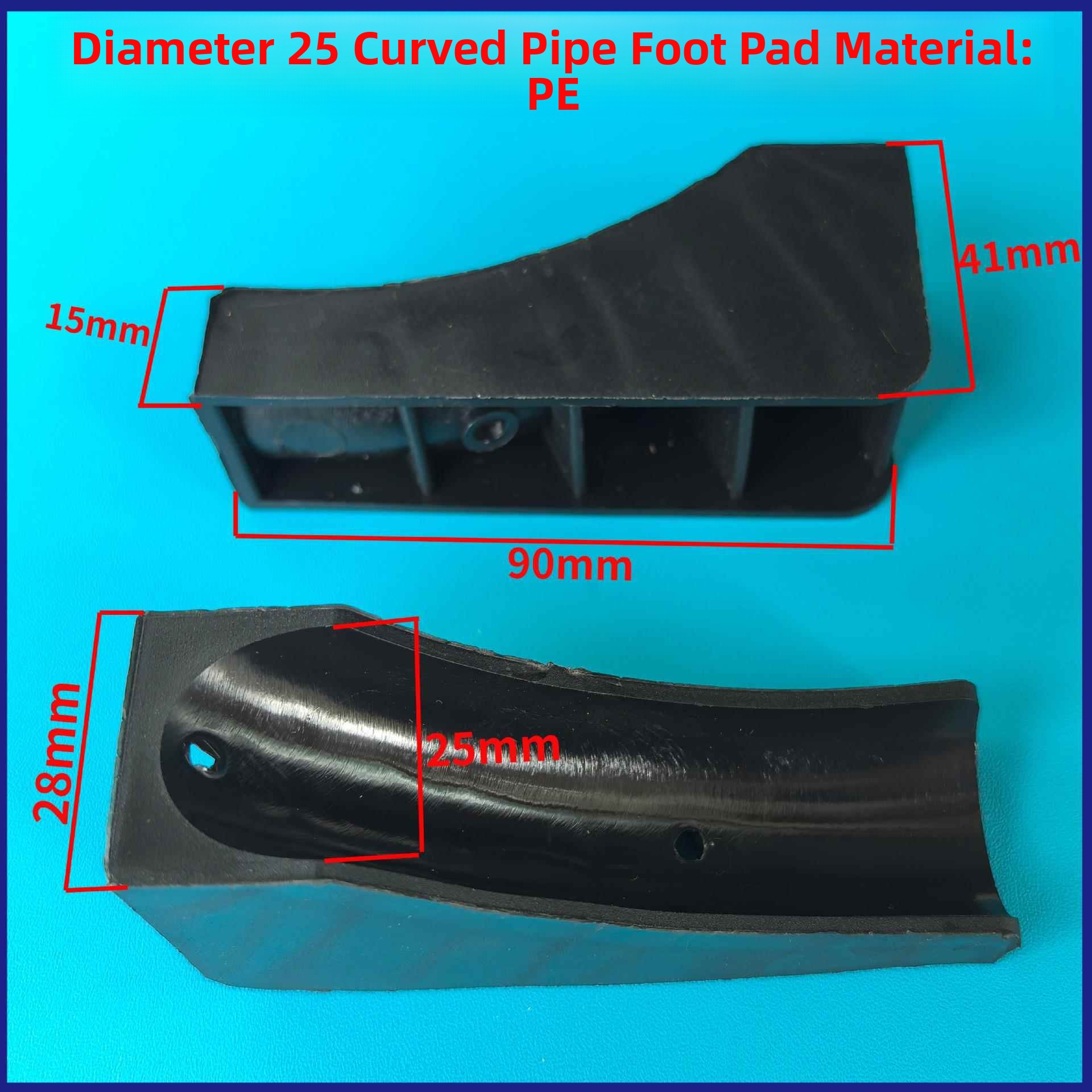 プラスチック製テーブルチェア斜めチューブフットパッドゴムカバ - Furniture Foot Pad のレビューと価格
