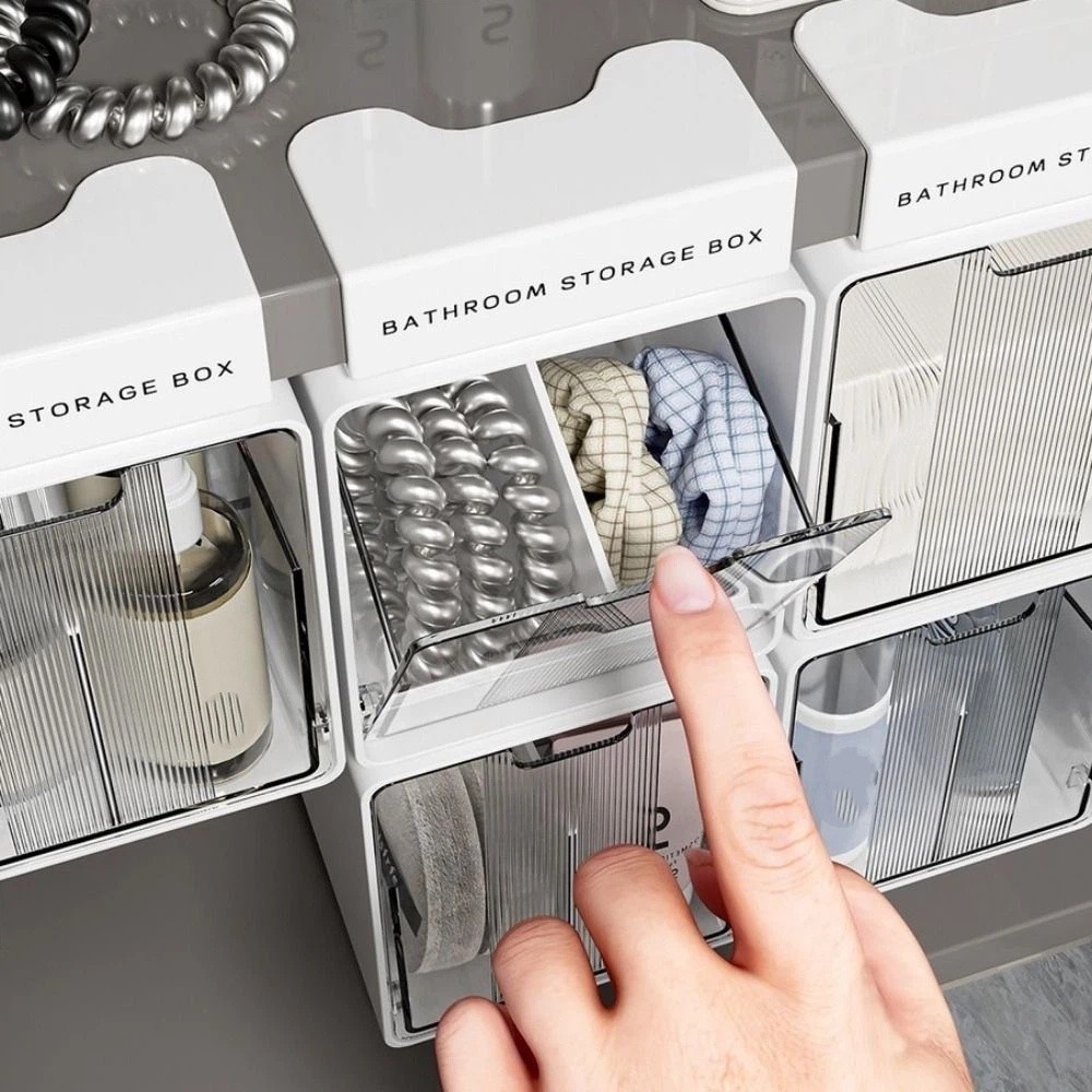 吊り下げ式/フック式引き出し式収納ボックス プラスチック製透 - Drawer Organizer Peg のレビューと価格