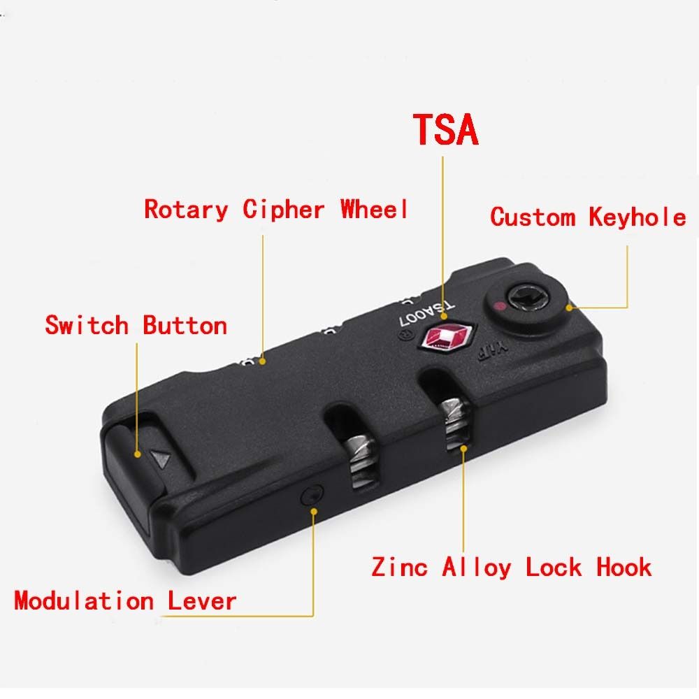 Tsa 3桁のパスワードロック、セキュリティロック、スーツケ - Cabinet Lock Key のレビューと価格
