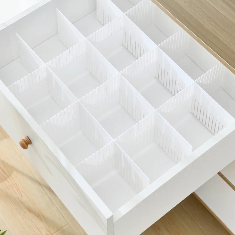4/8/12 個調節可能な引き出しディバイダー DIY 収納 - Drawer Organizer Peg のレビューと価格