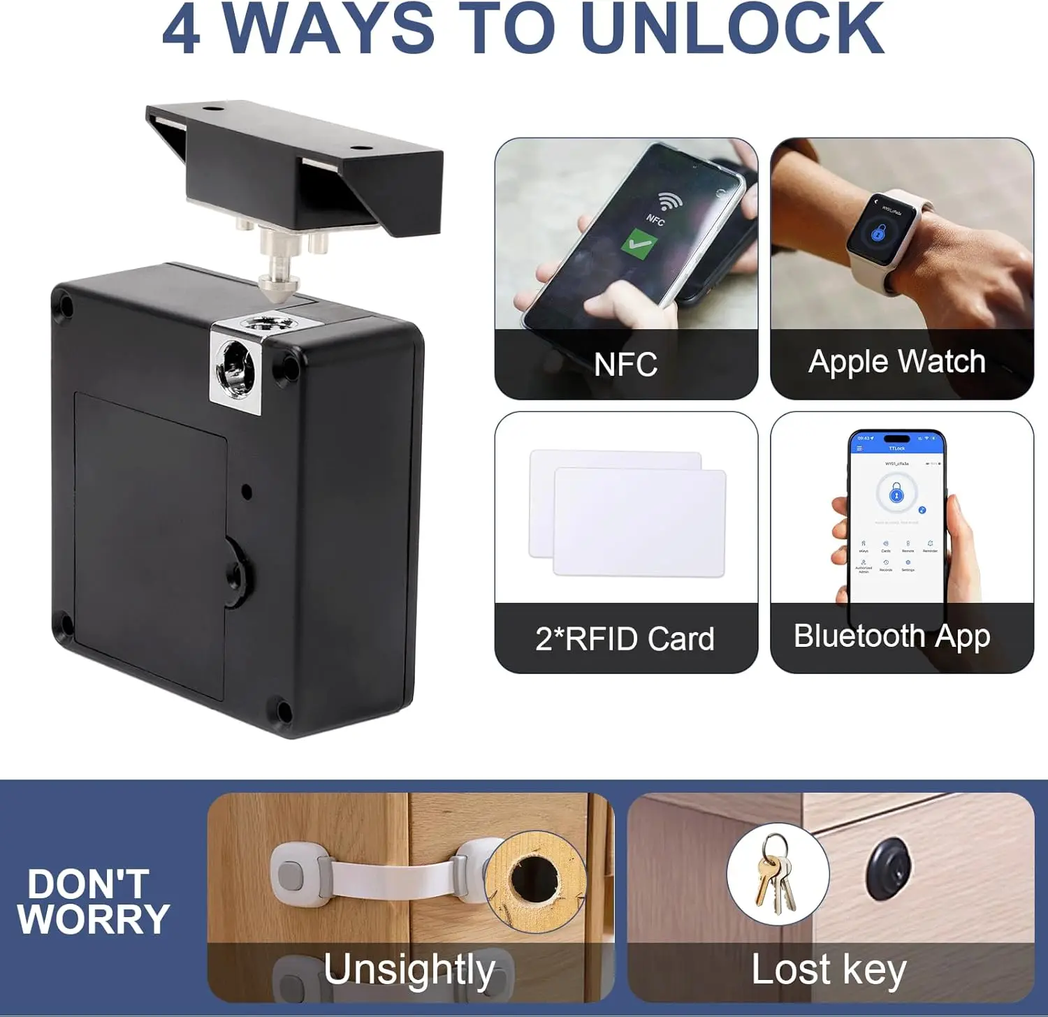 携帯電話NFCスマートロッカー電子錠RFID13.56mhz - Furniture Hardware Brackets のレビューと価格