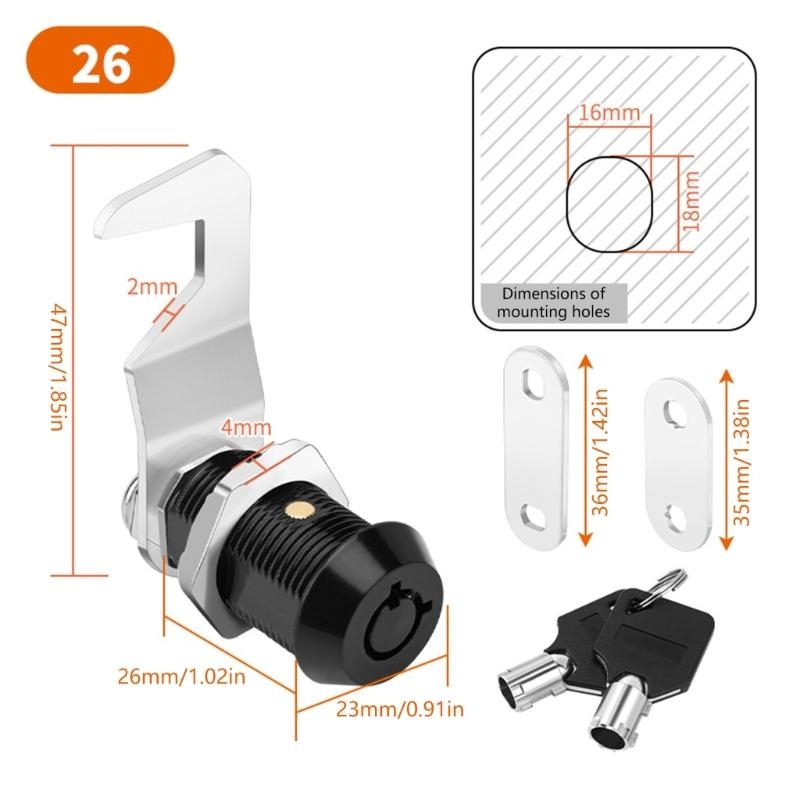 652Fアップグレードキャビネットロックセットスチールキー付 - Cabinet Lock Key のレビューと価格