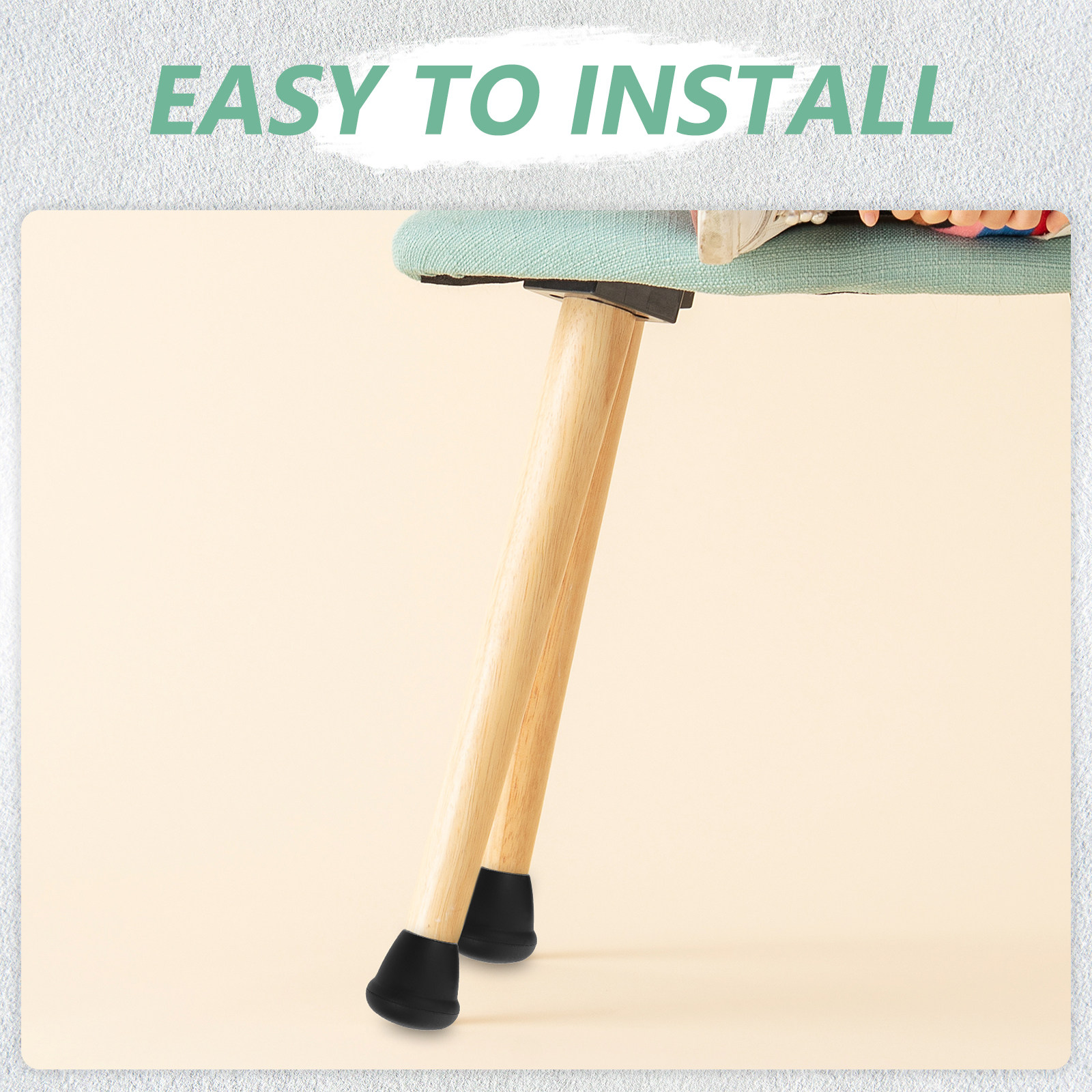 4 個の滑り止め椅子脚プロテクター厚みのある家具足パッド堅木 - Furniture Foot Pad のレビューと価格
