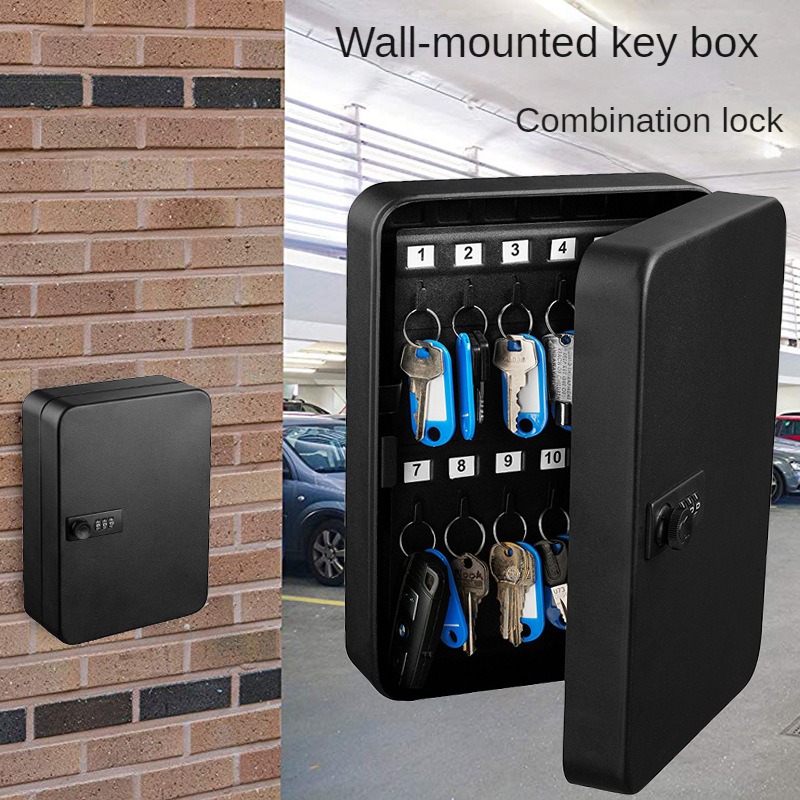 すべてのスチールパスワードロックキーボックスホームウォールマ - Cabinet Lock Key のレビューと価格