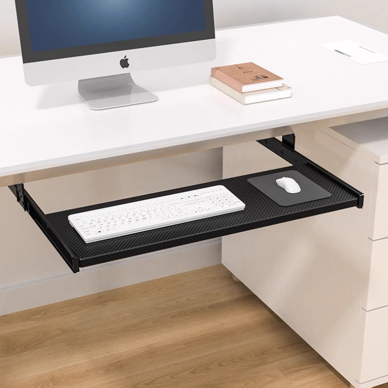 デスク下キーボードトレイスライドレール引き出し、高さ調節可能 - Drawer Organizer Peg のレビューと価格