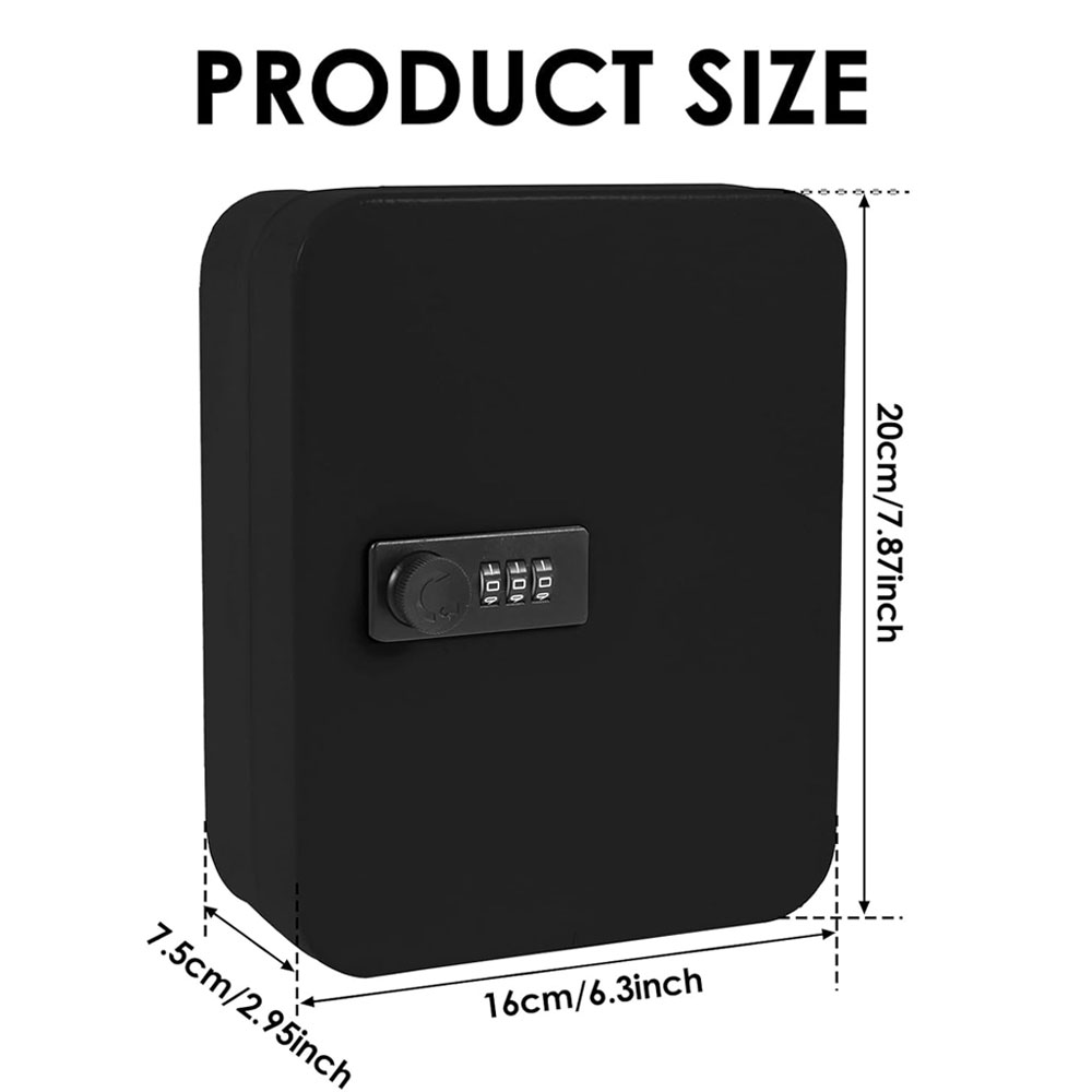 3桁のダイヤルロック付きブラックセキュリティキーケース、20 - Cabinet Lock Key のレビューと価格