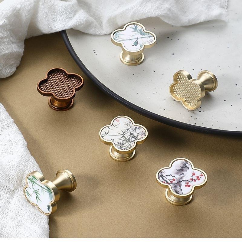 キャビネットノブ 中国画柄 家具ハンドル キッチン ワードロ - Furniture And Hardware Supplies のレビューと価格