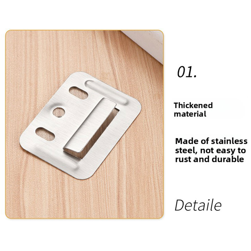 100 個のステンレス鋼壁パネル取り付けクリップ高耐久ファス - Furniture And Hardware Supplies のレビューと価格