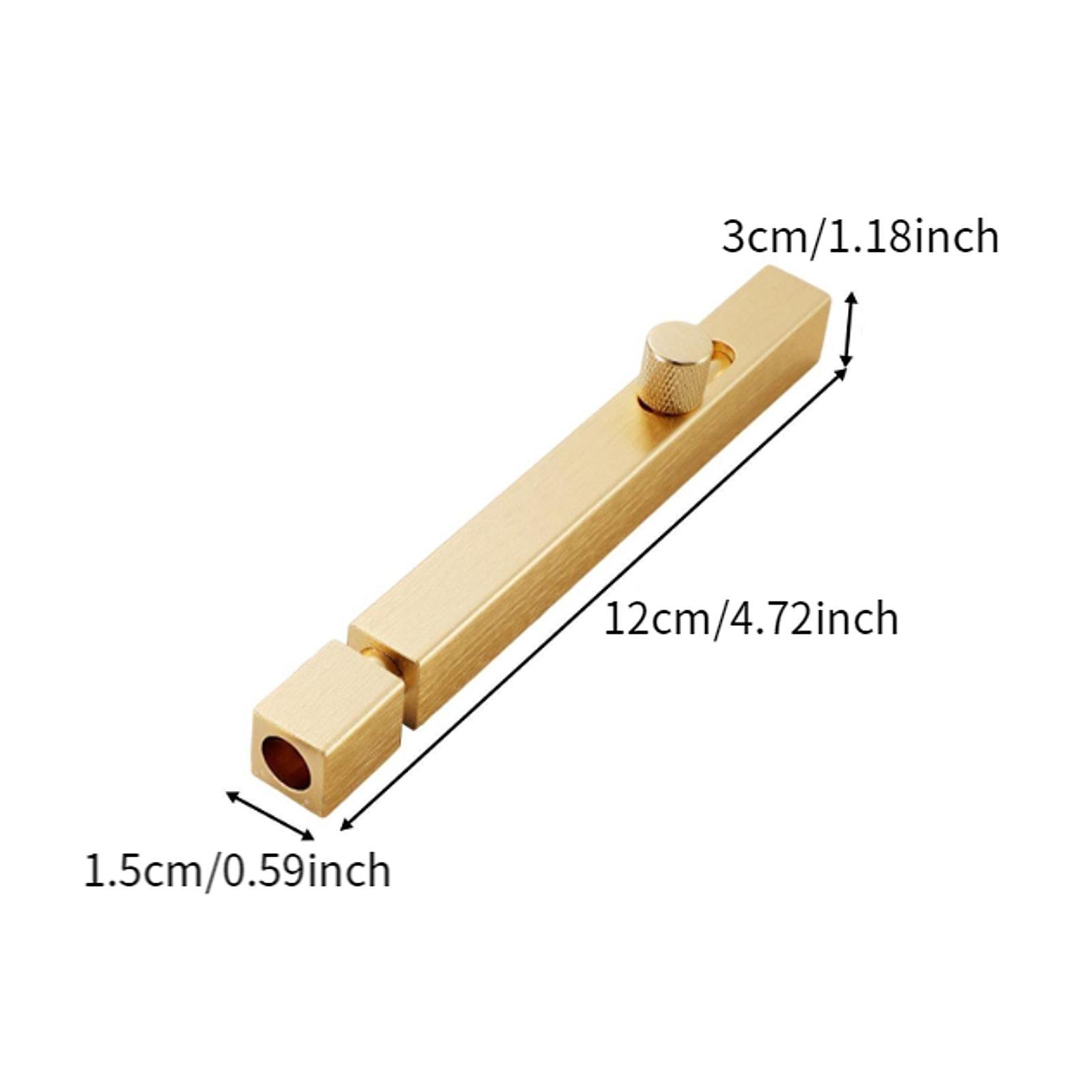 バレルボルトドアラッチ、厚みのあるアルミ合金製スライドロック - Barrel Bolt Slide のレビューと価格