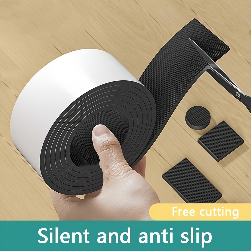 黒い椅子用フットパッド 1 ロール - 厚い滑り止めノイズ低 - Furniture Foot Pad のレビューと価格