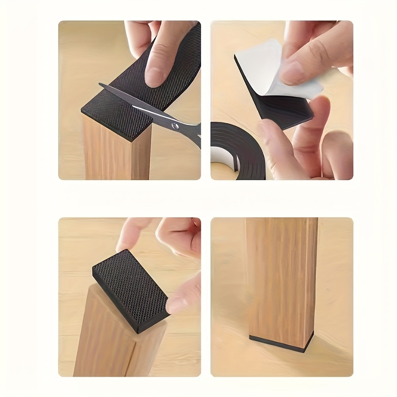 黒い椅子用フットパッド 1 ロール - 厚い滑り止めノイズ低 - Furniture Foot Pad のレビューと価格
