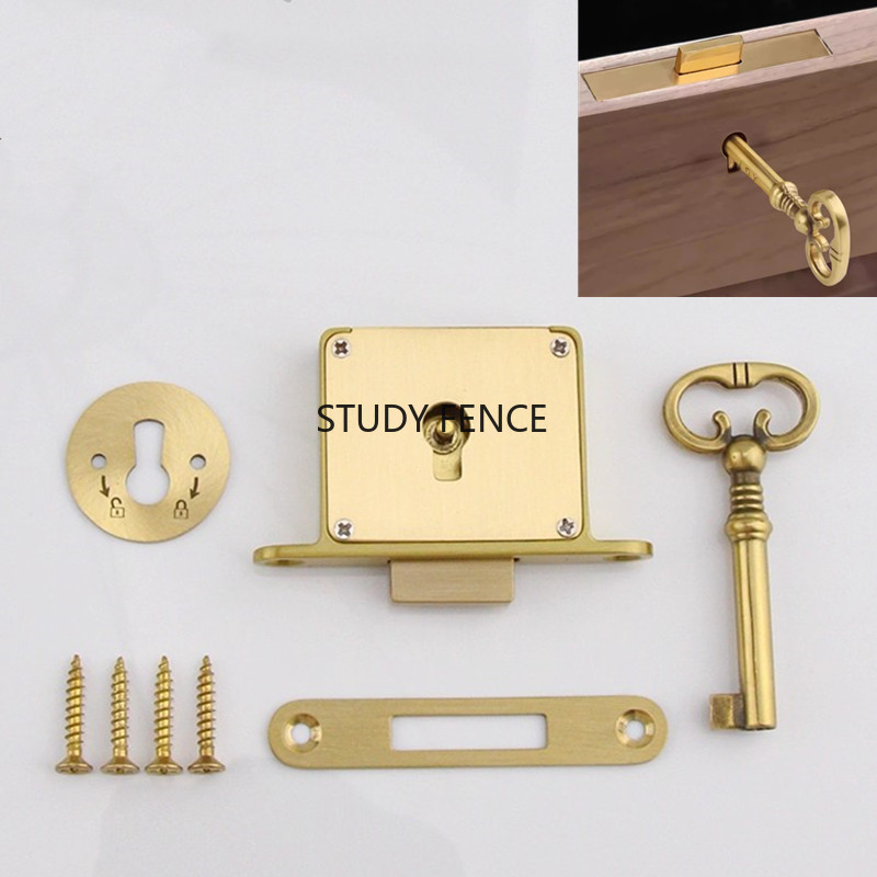 1PC アンティーク金属引き出しロックワインキャビネットドア - Cabinet Lock Key のレビューと価格