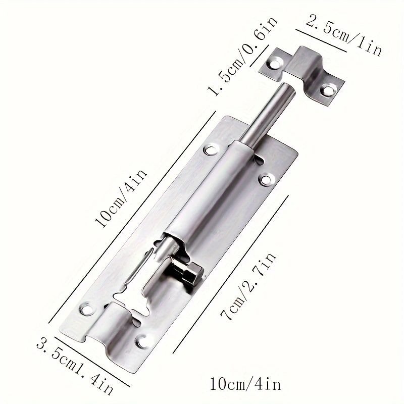 1/5個入りステンレス鋼製ドアボルト - ゲート、窓、庭、ガ - Barrel Bolt Slide のレビューと価格