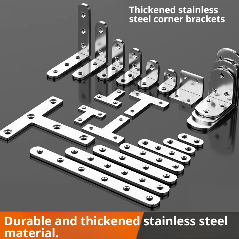家具・キャビネット用コーナーブレース - ステンレス製90度 - Joint Connector Bracket のレビューと価格