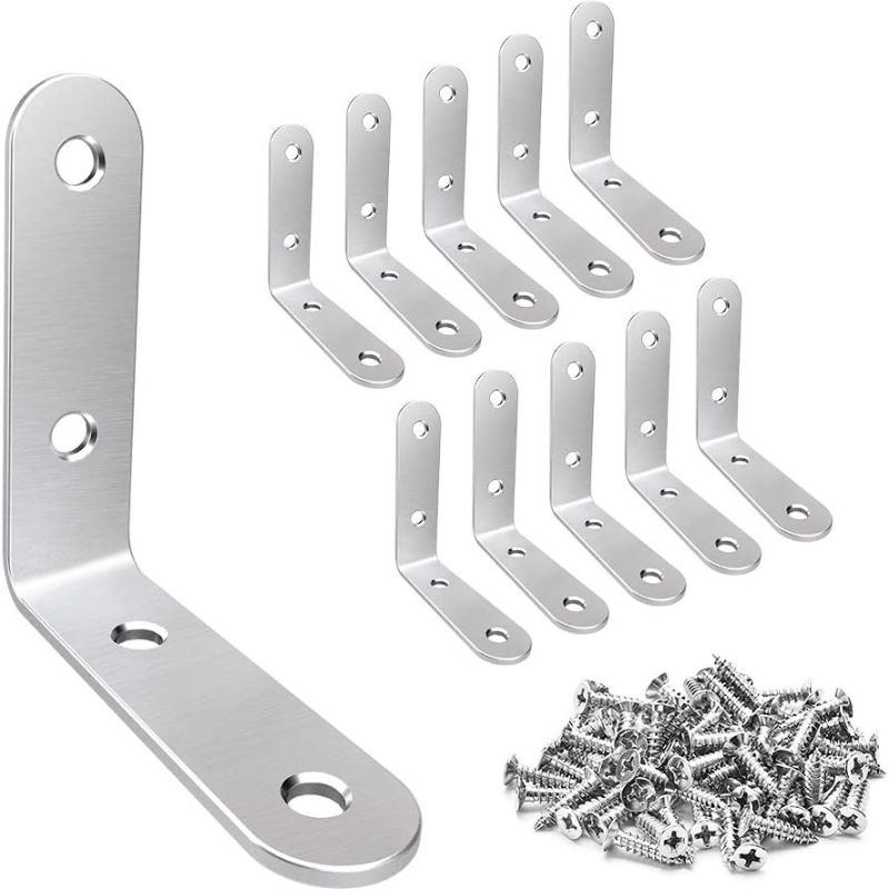 家具・キャビネット用コーナーブレース - ステンレス製90度 - Joint Connector Bracket のレビューと価格