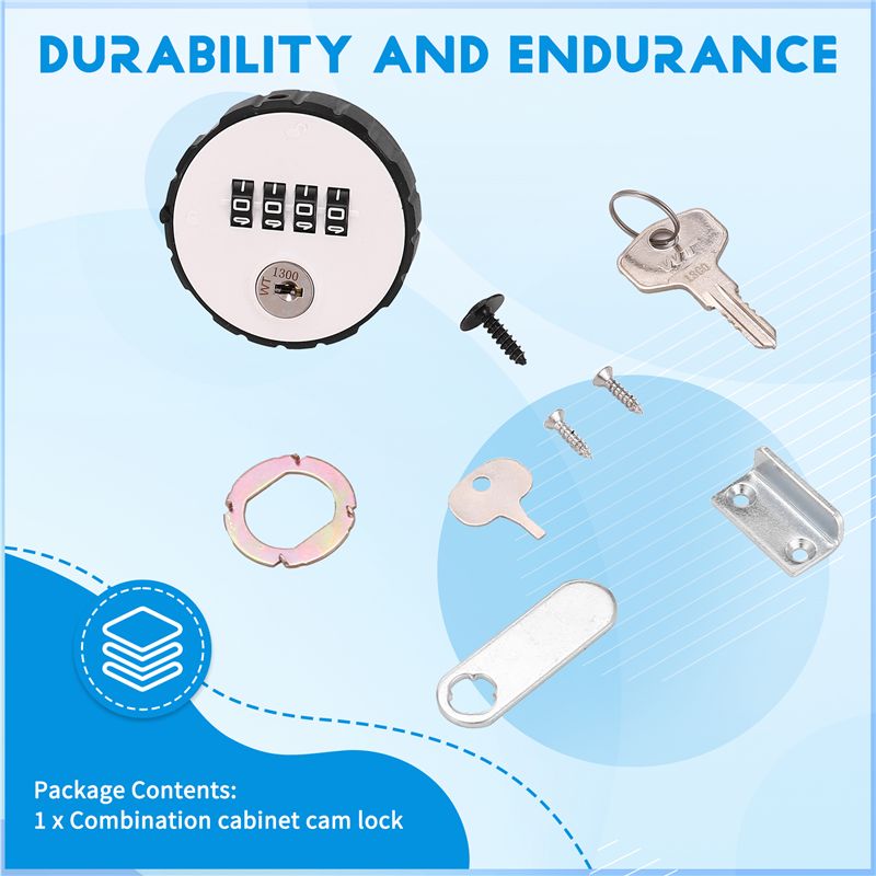 コンビネーションキャビネットカムロック4桁デジタルキーレス引 - Cabinet Lock Key のレビューと価格