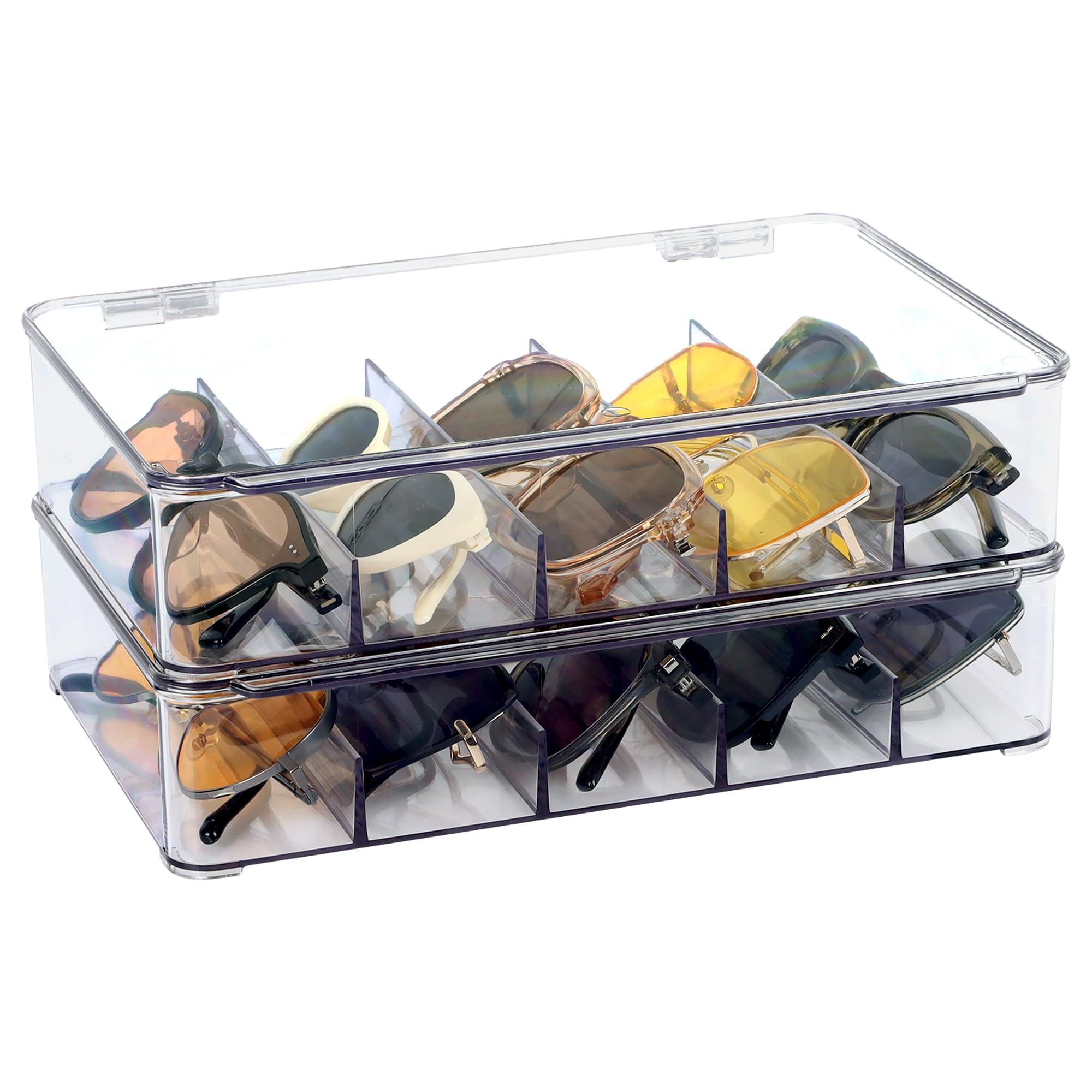 サングラスオーガナイザー プラスチック製 スタッカブル メガ - Drawer Organizer Peg のレビューと価格