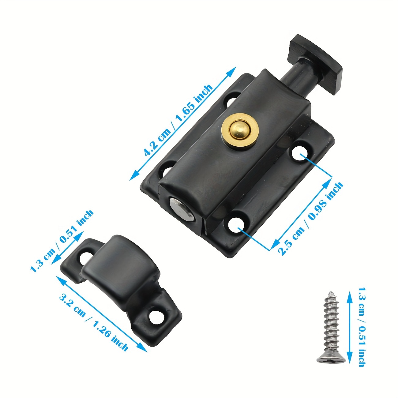 ゲートラッチ ステンレス鋼 自動スプリングスライドロック ブ - Barrel Bolt Slide のレビューと価格