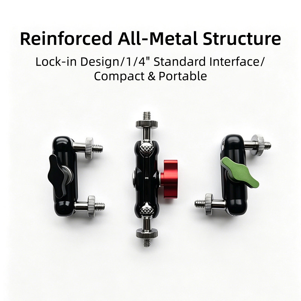 360 °   回転式マジックアームブラケット 1/4インチ - Joint Connector Bracket のレビューと価格