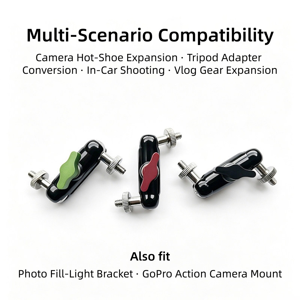 360 °   回転式マジックアームブラケット 1/4インチ - Joint Connector Bracket のレビューと価格